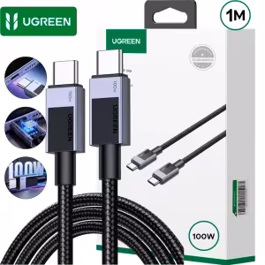 Cable USB-C UGREEN L512 45063 100W PD E-Marker gris espacial 1m