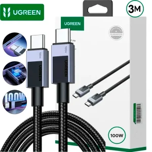 Cable USB-C UGREEN L512 45065 100W PD E-Marker gris espacial 3 metros