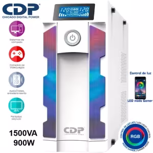 UPS CDP gaming G-SMART1516I 1500VA 900W 16 tomas RGB LCD