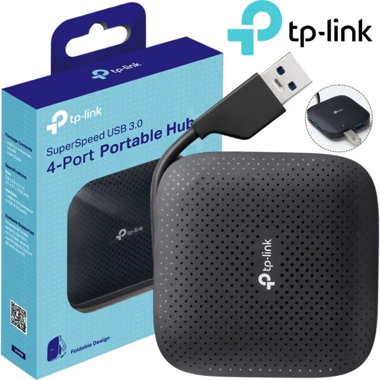 Hub USB 3.0 TP-Link UH400 4 puertos 5Gbps cable integrado plegable