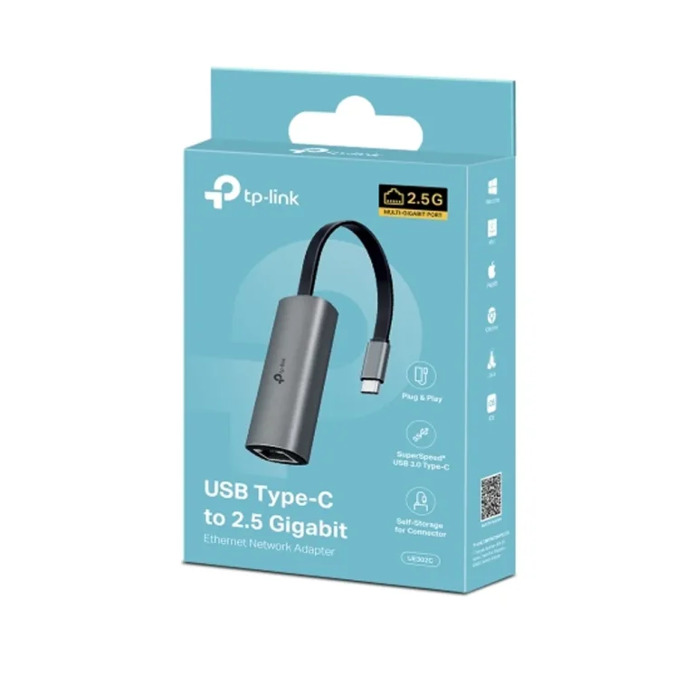 Adaptador USB Tipo C a Ethernet 2.5 Gigabit TP-Link UE302C