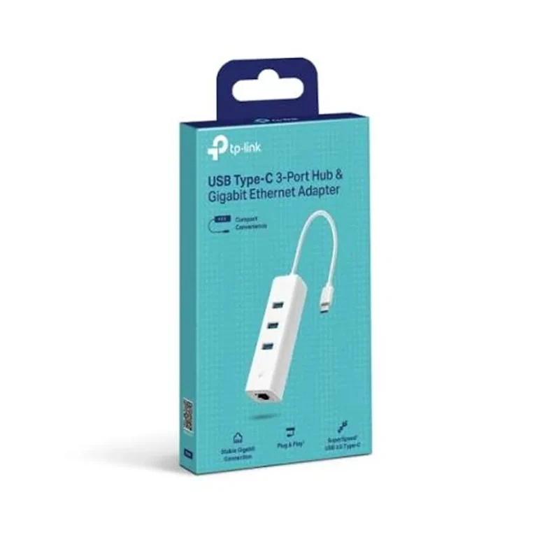 Adaptador USB Tipo C a Ethernet Gigabit TP-Link UE330C con Hub USB