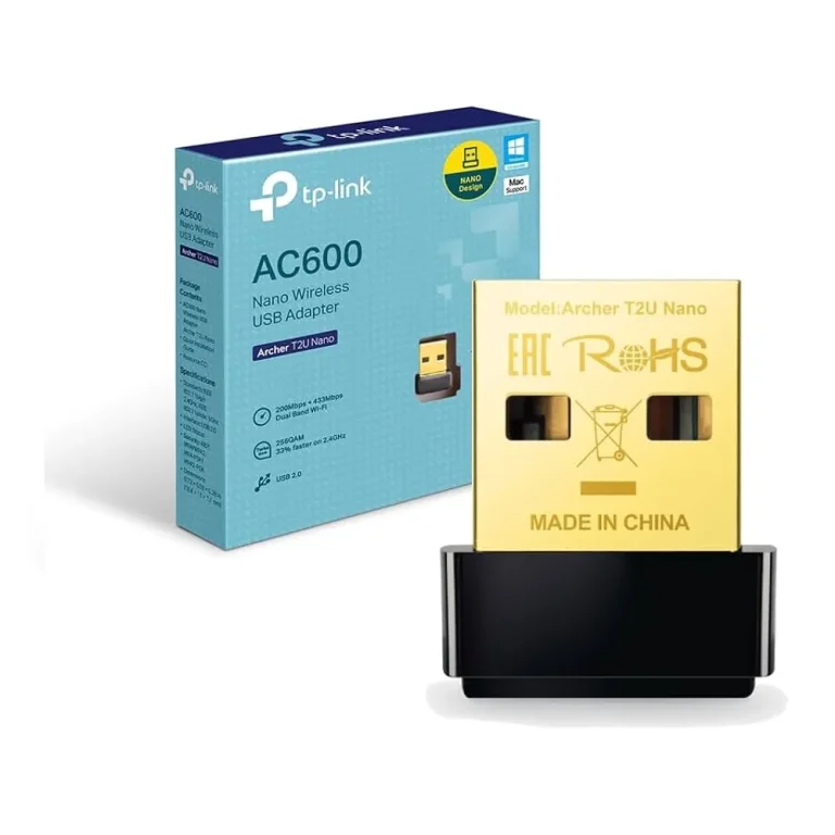 Adaptador USB Wi-Fi 5 TP-Link Archer T2U Nano AC600 Doble Banda Nano