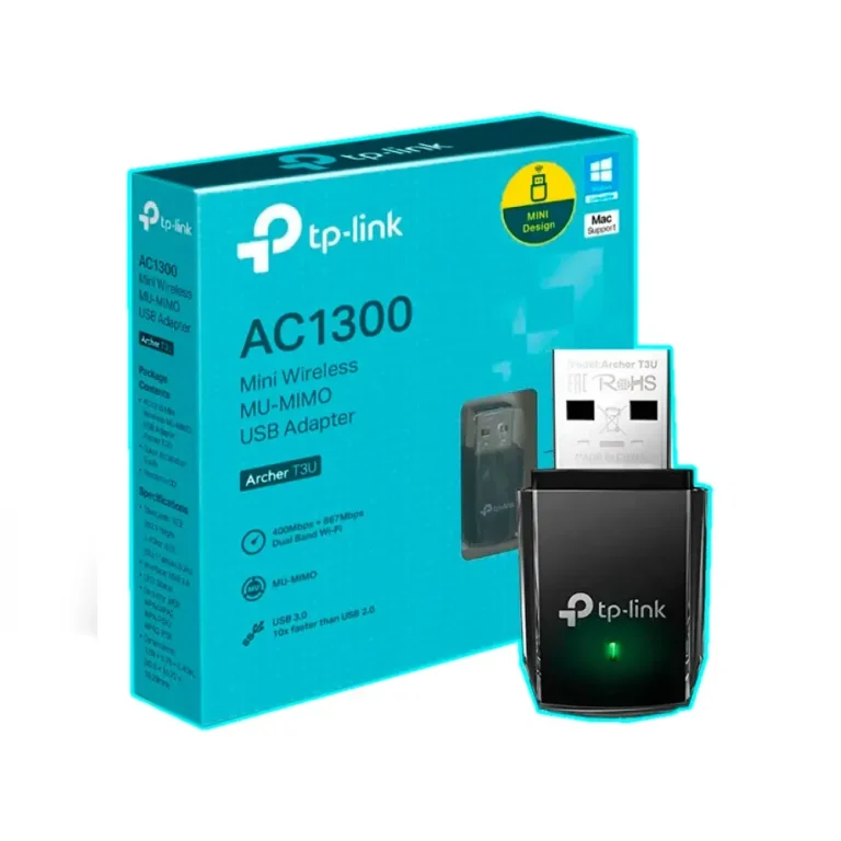 Adaptador USB Wi-Fi 5 TP-Link Archer T3U AC1300 Doble Banda Mini