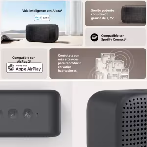 Altavoz Xiaomi Smart Speaker Lite negro Alexa AirPlay 2 Wi-Fi 5GHz Bluetooth 5.1 QBH4238EU