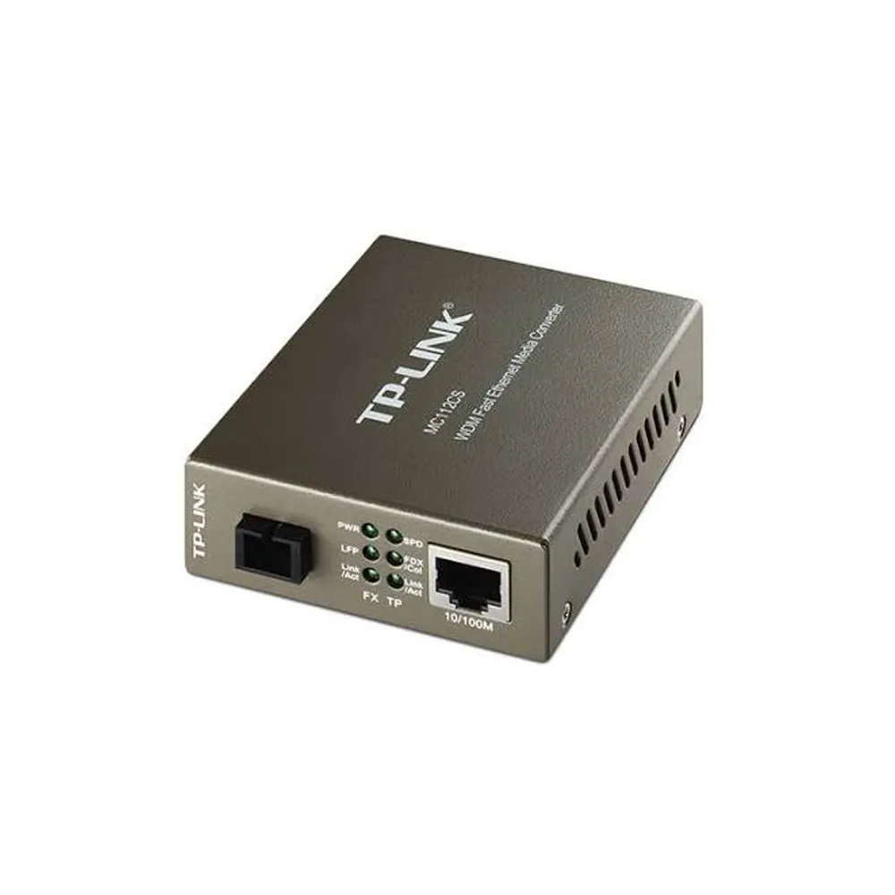 Convertidor de Medios de Fibra Fast Ethernet TP-Link Omada MC112CS Convertidor de Medios de Fibra Fast Ethernet TP-Link Omada MC112CS