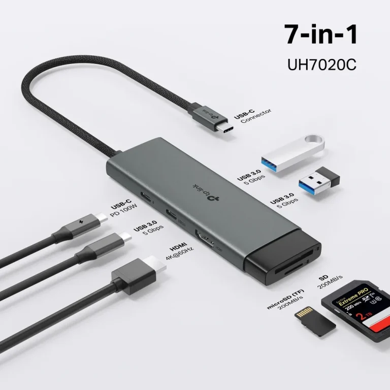 Hub USB Tipo C TP-Link UH7020C 7 Puertos