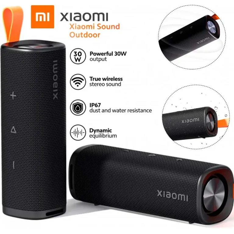 Parlante Xiaomi Sound Outdoor 30W negro IP67 Bluetooth 5.4 TWS outdoor MDZ-38-DB