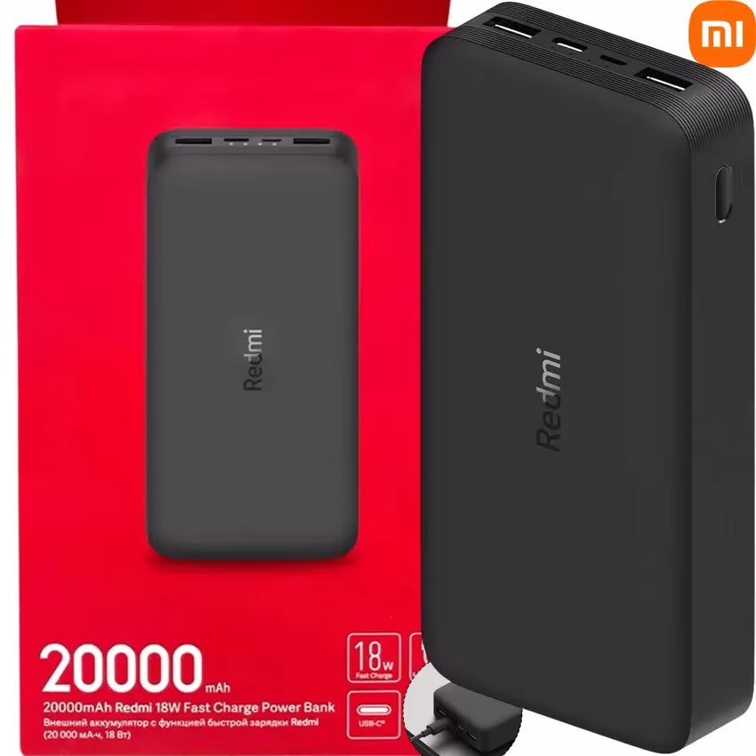 Power-bank-Xiaomi-Redmi-20000mAh-18W-PB200LZM-negro-carga-rapida Power bank Xiaomi Redmi 20000mAh 18W PB200LZM negro carga rapida