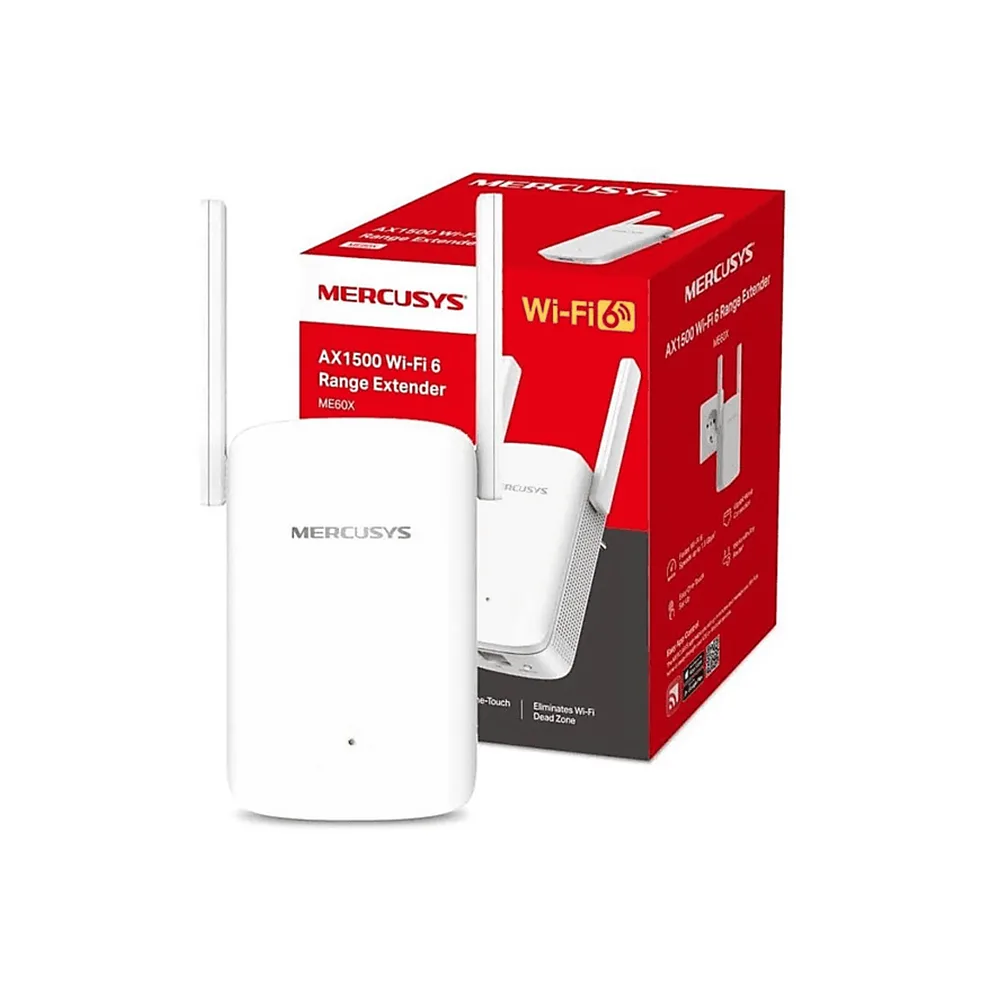 Repetidor Wi-Fi 6 Mercusys ME60X AX1500 Repetidor Wi-Fi 6 Mercusys ME60X AX1500