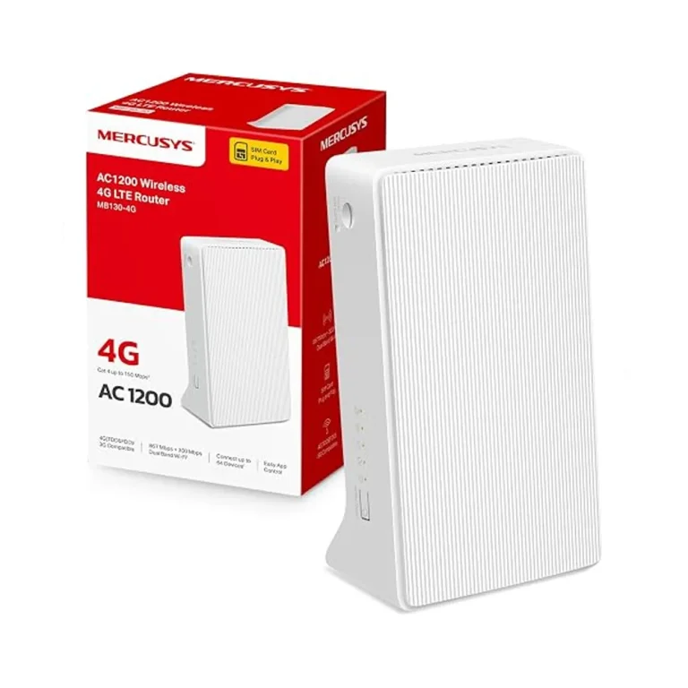 Router 4G LTE Wi-Fi Mercusys MB130-4G AC1200