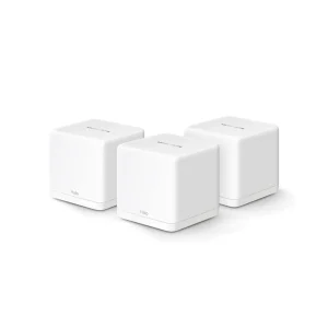 Sistema Mesh Wi-Fi 6 Mercusys Halo H60X AX1500 Pack 3