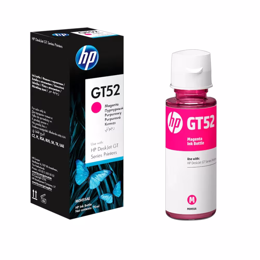 Tinta HP M0H55AL Botella (GT52) Magenta 8000 Páginas Tinta HP GT52 Magenta 8000 Páginas - Imagen 1