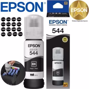 Botella tinta negra Epson T544120-AL 65ml EcoTank original L1110 / L1210 / L1250 / L3560 / L3110 / L3150 / L3250 / L3350 / L3260 / L5190 / L5290 / L5590 / L3210 / L3310 / L1350 / L3310