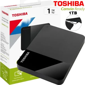 Disco duro externo Toshiba Canvio Ready 1TB negro bitono USB 3.2 Gen 1 149g HDTP310XK3AA