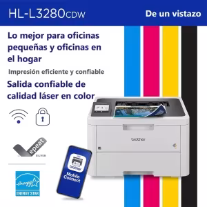 Impresora Brother HL-L3280CDW color LED 27ppm dúplex Wi-Fi Gigabit Ethernet 1 año de garantía