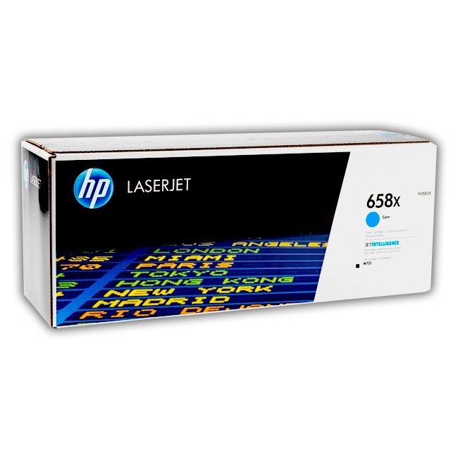 Cartucho de Toner HP W2001X Cyan 658X