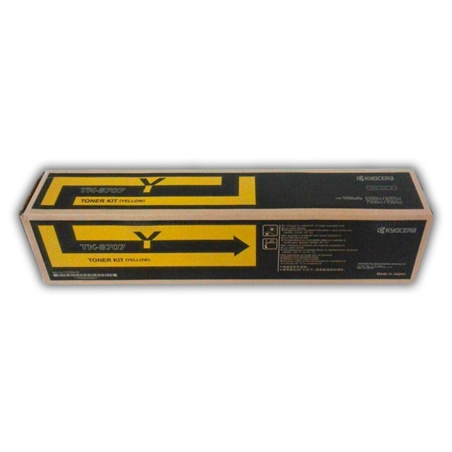 Cartucho de Toner Kyocera TK-8707Y Original Yellow Cartucho de Toner Kyocera TK-8707Y Original Yellow