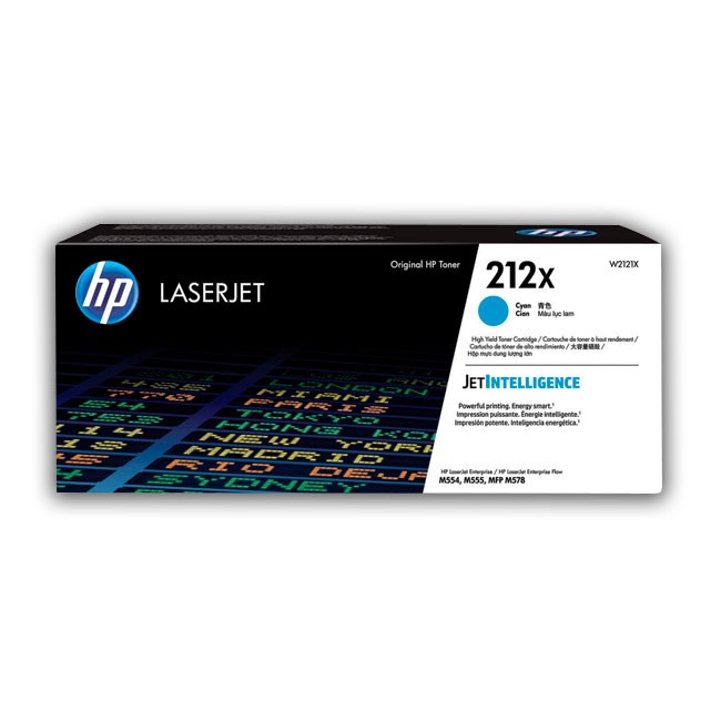 Cartucho Toner HP W2121X - 212X LaserJet Cyan Original