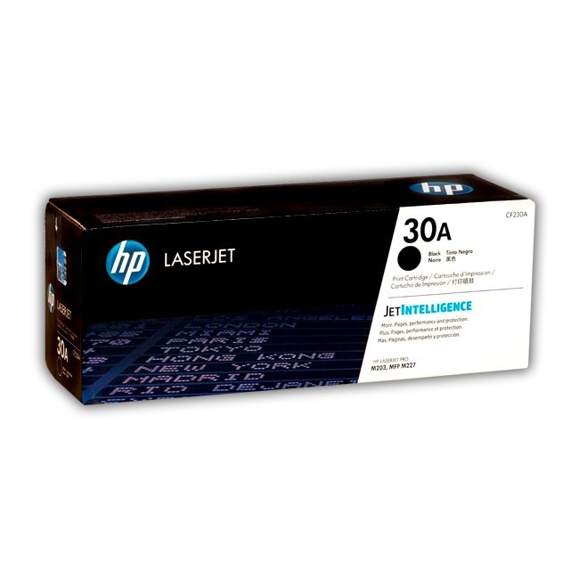 Toner Laserjet Pro HP CF230A m203dn, m203dw - 30A