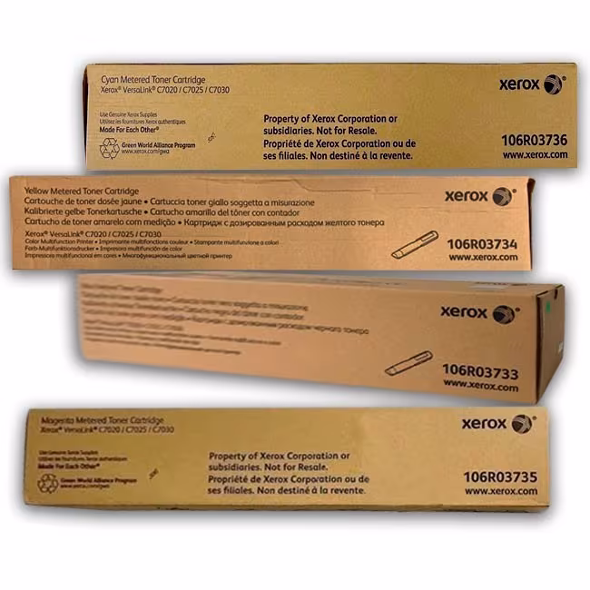 Toner Xerox Versalink c7020, c7025, c7030 Pack Original