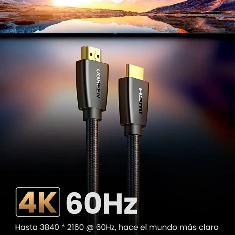 Conector HDMI chapado oro UGREEN HD118 10m blindaje múltiple anti-corrosión transmisión señal