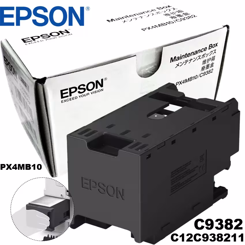 Caja Mantenimiento Epson C9382 PX4MB10 C12C938211 negra WorkForce Pro WF-C5810 WF-C5890