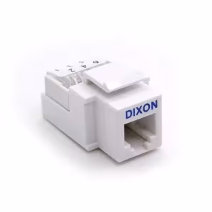 Jack telefónico Dixon KJ2-C4-64-WH Cat3 keystone blanco