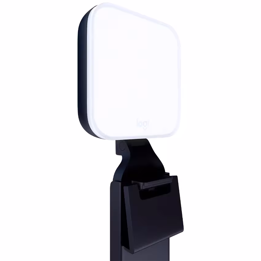 Luz streaming Logitech Litra Glow grafito TrueSoft 250lm CRI93 2700-6500K soporte monitor