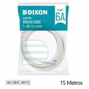 Patch cord Dixon 6A-CBHC-WH15 Cat6A 15 metros blanco