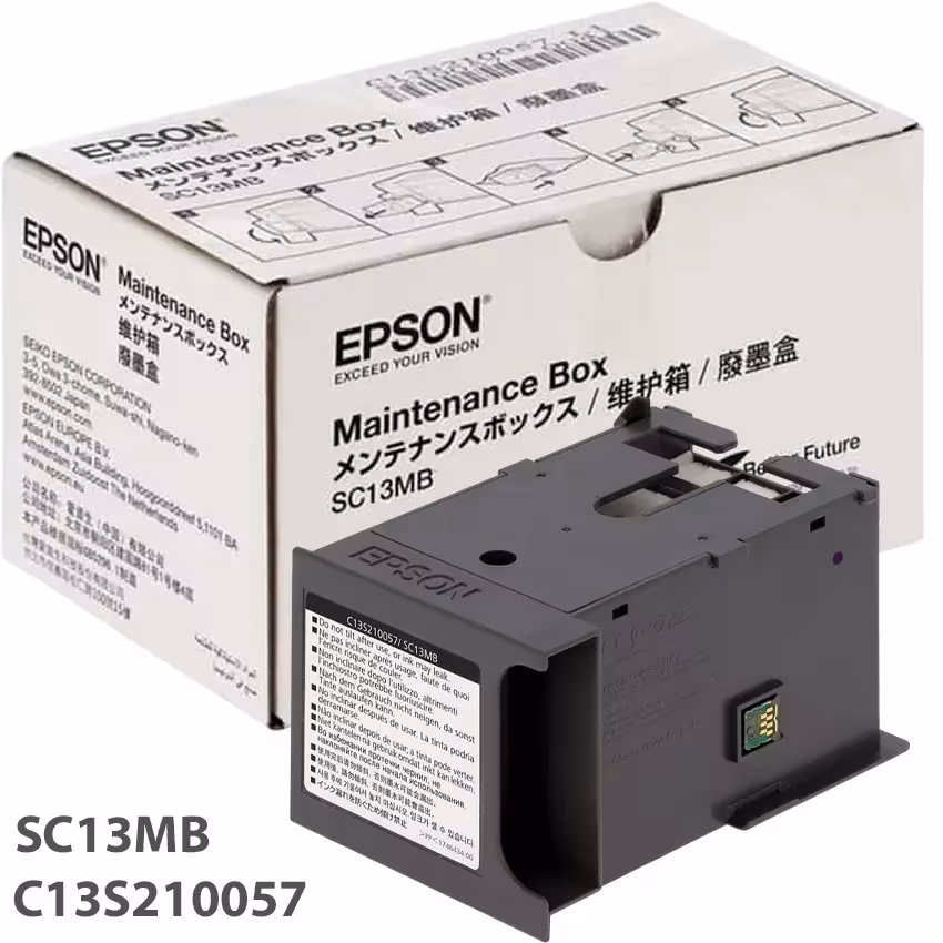 Caja de Mantenimiento Original Epson SC13MB — C13S210057 — SureColor T3170 / T3170M / T3170X / T5170 / T5170M / F570 / F571 — Tanque Tinta Residual al mejor precio en Lima con envíos a todo el Perú