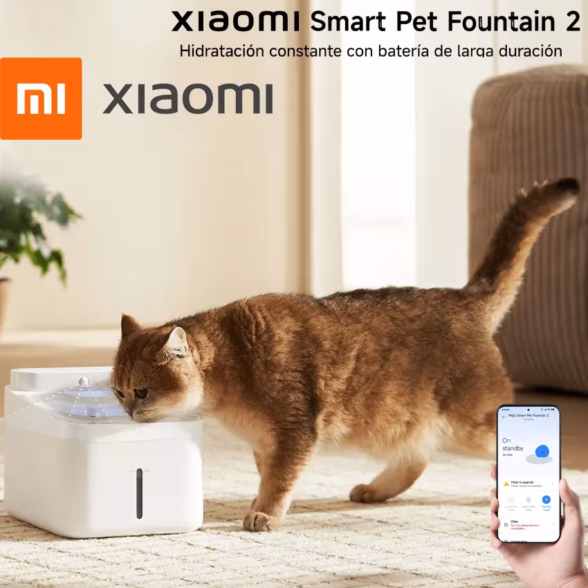 Fuente Bebedero Inteligente Xiaomi Smart Pet Fountain 2 — 3L — WiFi — App Xiaomi Home al mejor precio en Lima con envíos a todo el Perú