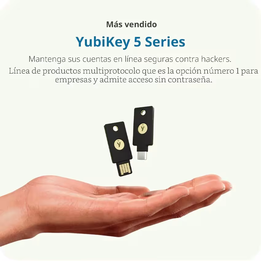 Llave de Seguridad Hardware Yubico YubiKey 5C NFC — USB-C + NFC — FIDO2 IP68 al mejor precio en Lima con envíos a todo el Perú