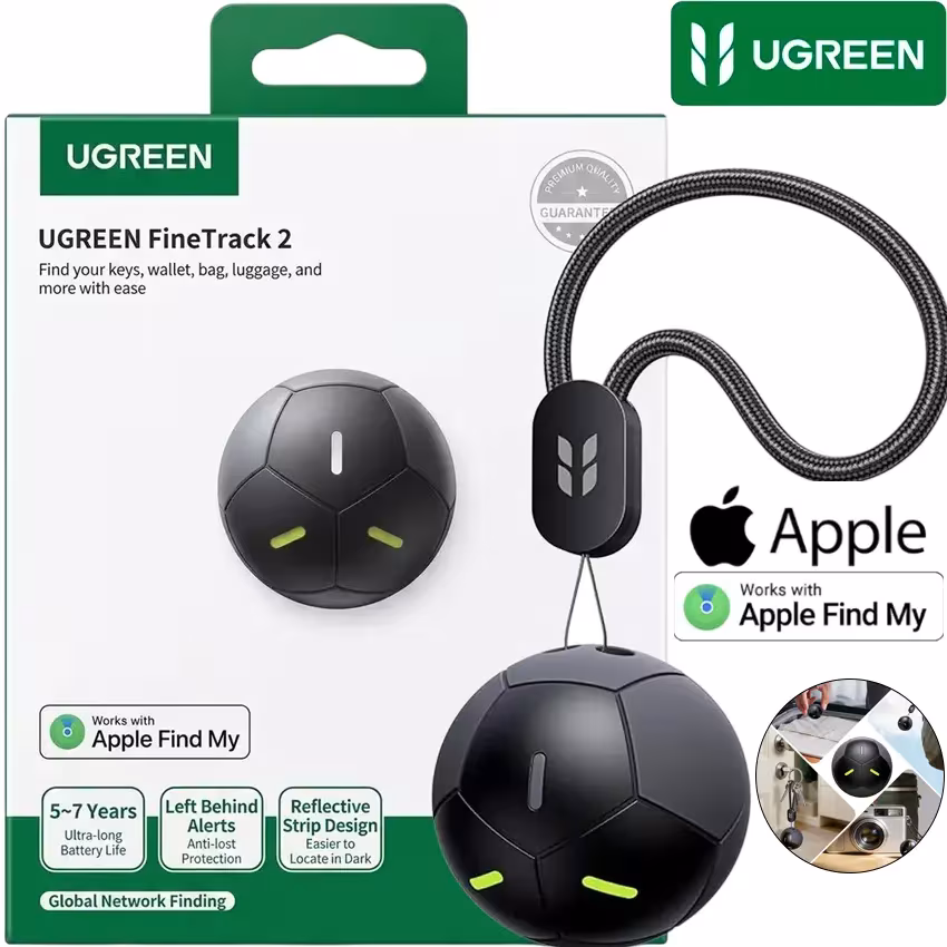 Localizador Bluetooth UGREEN FineTrack 2 FT309 — Apple Find My Certificado — IP68 al mejor precio en Lima con envíos a todo el Perú