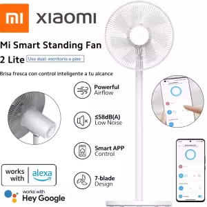 Ventilador Inteligente Xiaomi Mi Smart Standing Fan 2 Lite — WiFi — App Mi Home al mejor precio en Lima con envíos a todo el Perú